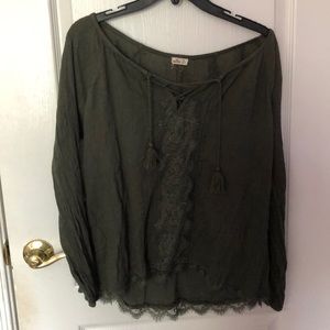 Dark green blouse
